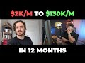 $2k/m to $130k/m in 12mos | Student Interview