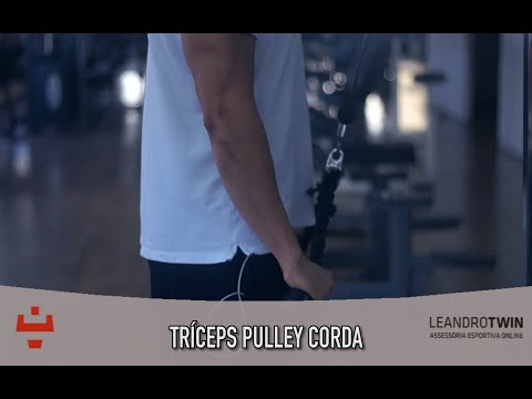 Tríceps pulley - execução exercício