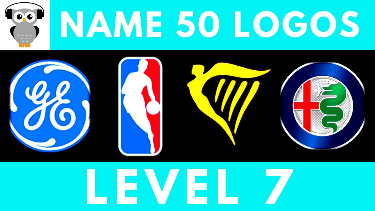 Guess The Logo Quiz - 50 Logos | Level 7 Medium | Logo Trivia - YouTube