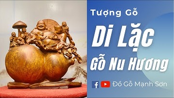 Tượng Gỗ Di Lặc: Tượng Di Lặc Ngũ Phúc Gỗ Nu Hương | Đồ Gỗ Mạnh Sơn #shorts
