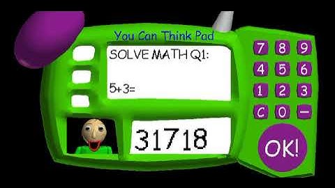 Baldi Basics - Secret You Can Think Pad Code.
