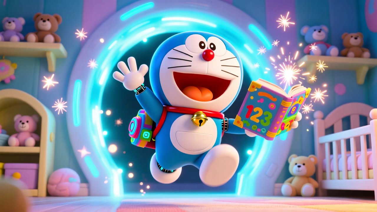 Doraemon Fun With 123 🐱🔢 | Numbers Song for Kids | Playful Nursery Rhyme