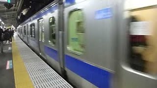 E531系10+5両編成常磐線「上野行」 日暮里駅発車
