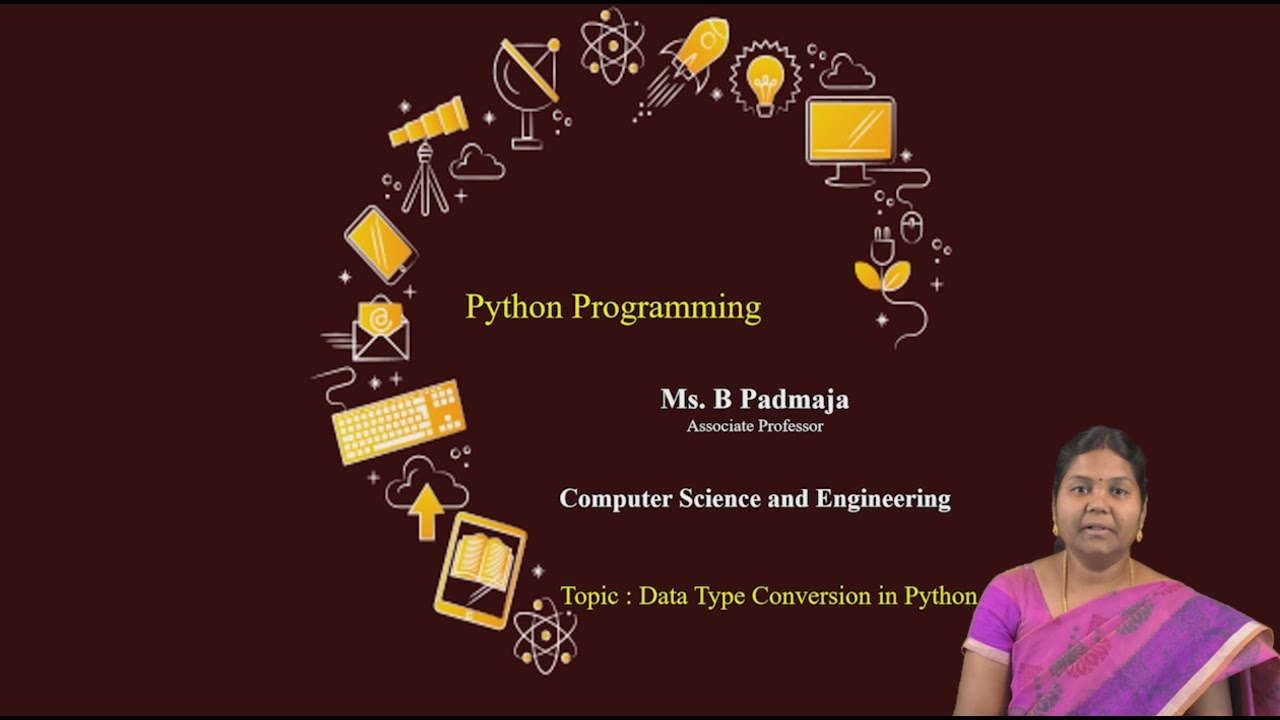 Data Type conversion in Python by Ms.B Padmaja - YouTube