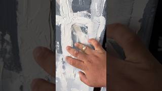 4 Parçadan Oluşan Yeni Bir Esere Başladım. İlk Katman Üzerine Rolyef Ile Pürüz Yarattım