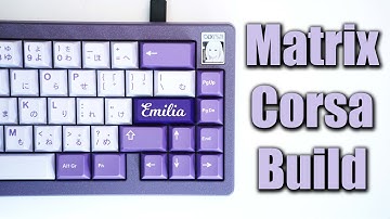 The keyboard with a screen 2 | Matrix Corsa build