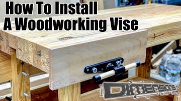 How to install a Woodworking Vise// Woodworking// Quick Release Vise