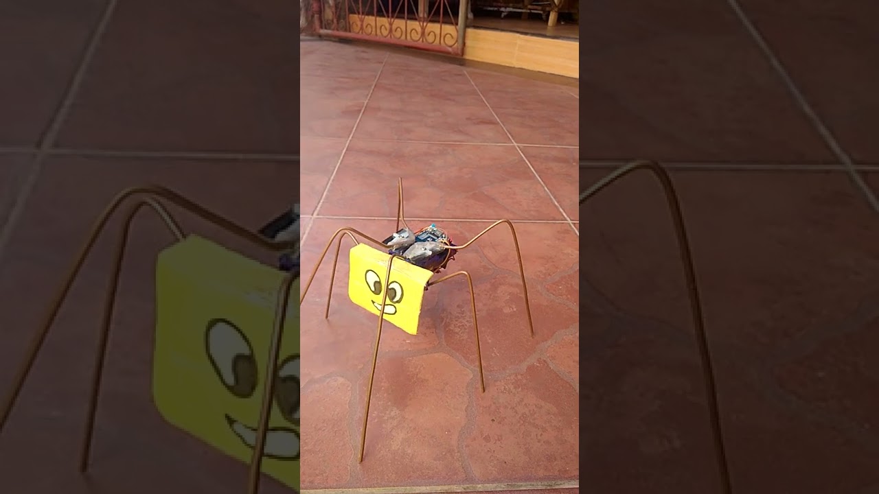 mini spider robot(beetle Ringo) using WeMos d1 mini,control by android phone