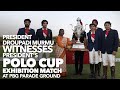 President Droupadi Murmu witnesses the President’s Polo Cup Exhibition Match at PBG Parade Ground