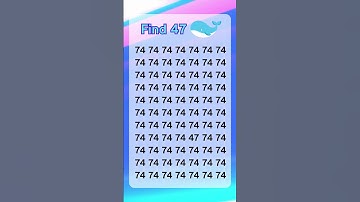 Check observation skill 70: only 7% people can find the number in 5 sec #shorts #spotthedifference