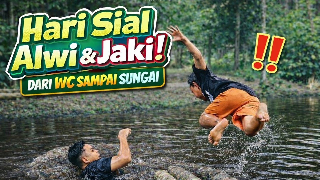 Hari Sial Alwi & Jaki: Dari WC Sampai Sungai 😂 | Komedi Banjar