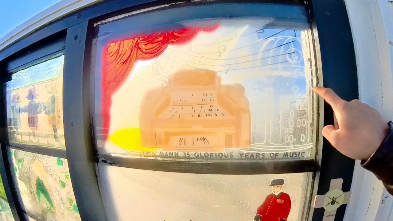 A trip to Worthing Pier to see John’s glass Window & Mr Toy’s noodle