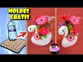 Haz tu propio florero de cisne en falsa cerámica solo con material reciclado (Moldes Gratis) | Epdlm