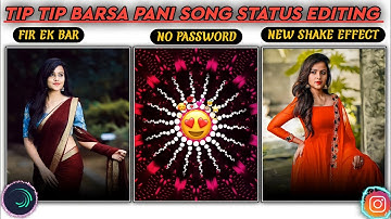 Tip Tip Barsa Pani Song Status Editing || Alight Motion Beat Sync Video Editing Vaishnavi chaitanya