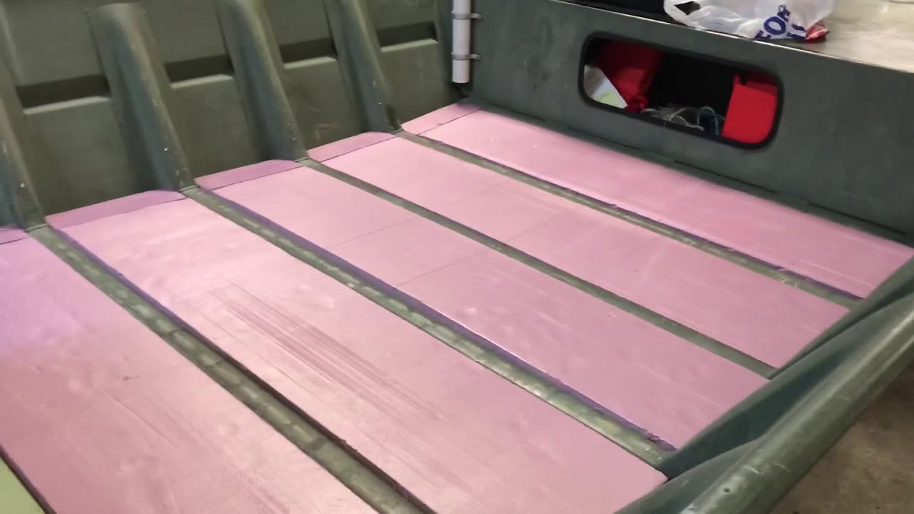 how to put a floor in an aluminum boat! diy - youtube