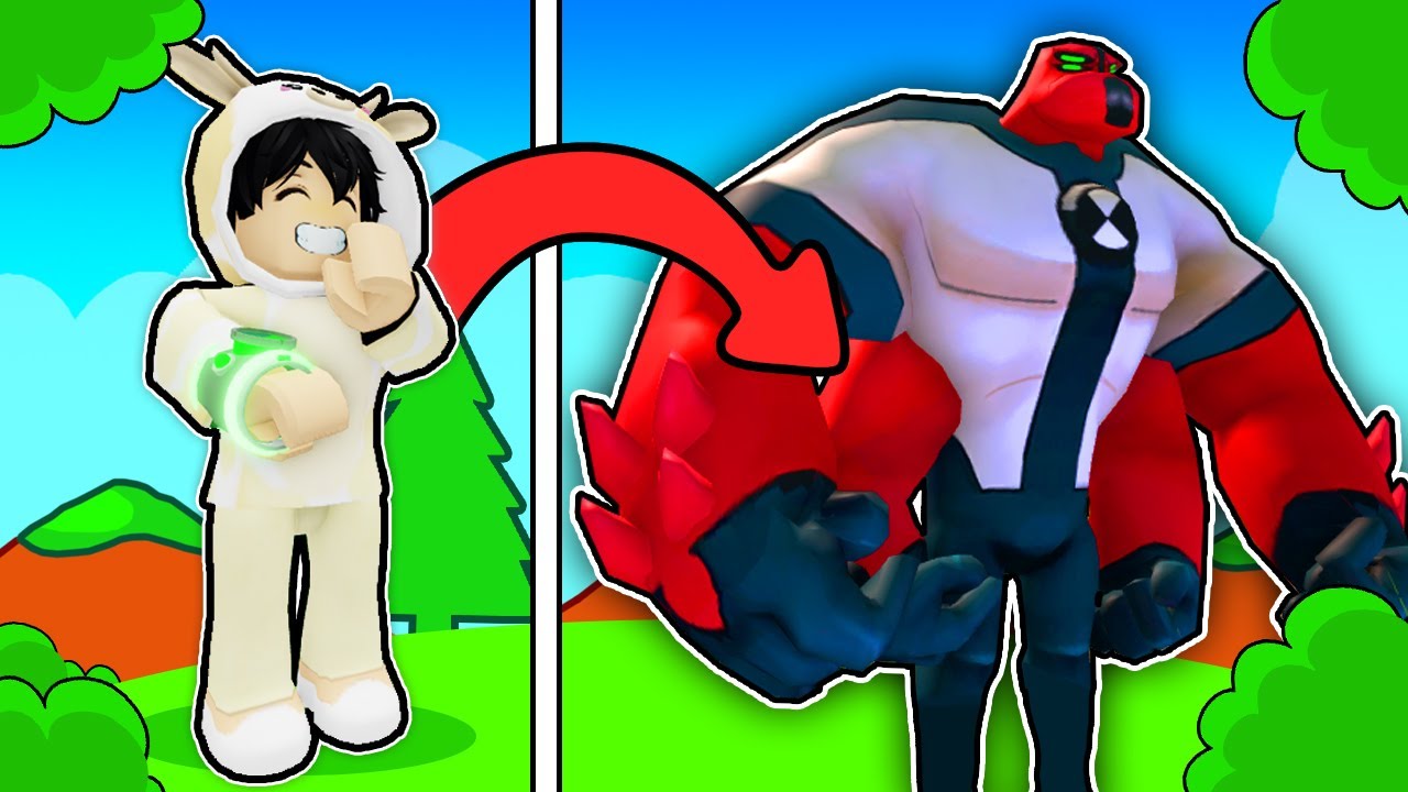 DÖRT KOLA DÖNÜŞTÜM!! | Roblox Ben 10 Super Hero Time