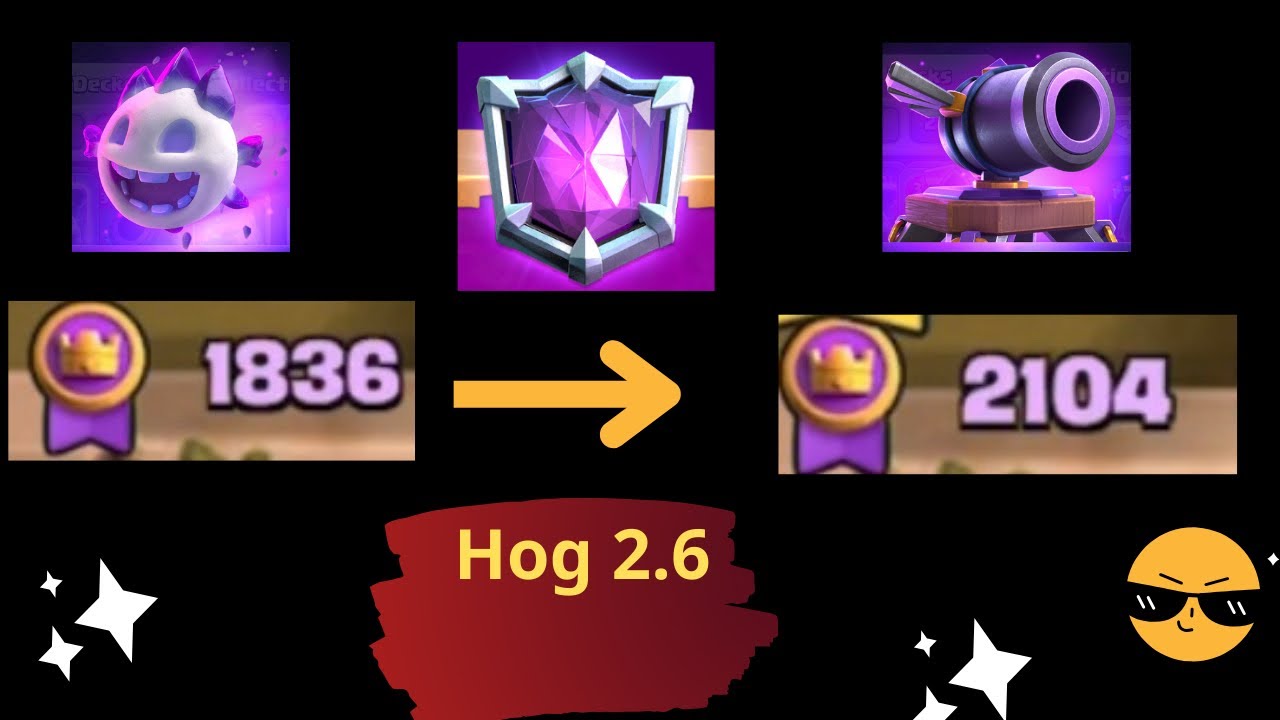 2.6 Hog Push to 2100 in Ultimate mite Champion! | Clash Royale