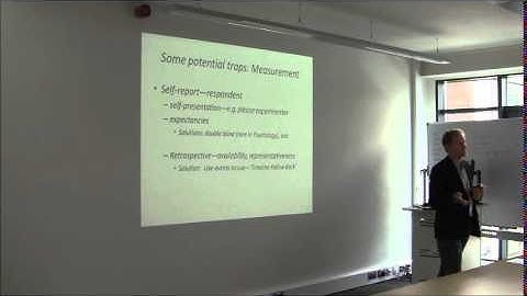 CogNovo Workshop Experimental Methods: Applied psychological research