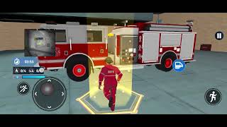 Fire engine rescue Sim game #game #3dgame