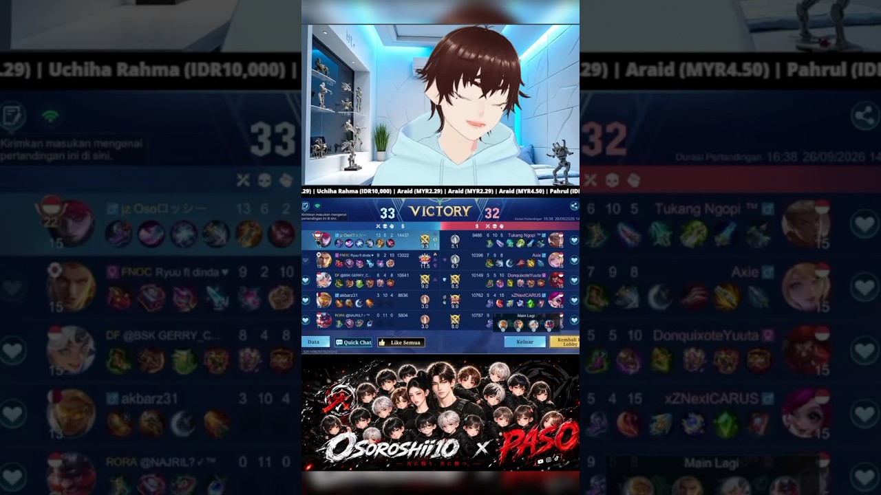 Ketemu frangko darksistem🌚 tapi tetap menang🤪 #mlbb #live #shorts #oso10 #osoroshii10