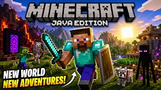 Playing Minecraft java edition #1 plz subscribe my channel 💓 ##minecraftsurvival
