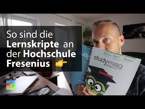 Hochschule Fresenius: Ich zeige die Skripte fürs Fernstudium – studymags & onlineplus