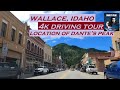 Wallace, Idaho | 4k Driving Tour | Location of Dante's Peak | Dashcam