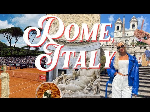 ROME: italy travel vlog, food tour & pasta making class, italian open! 🇮🇹🍝