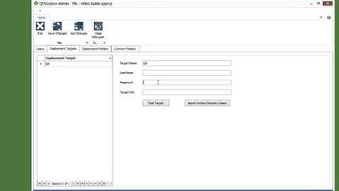 QVScriptor 2013 - 2  File Menu   Admin Console