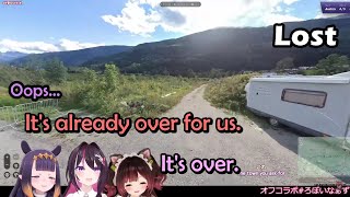 Ina Watches as Roboco and AZKi Lose Hope While Trying to Guess Their Austria Geoguessr