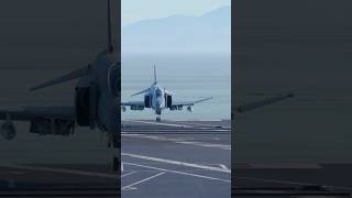 Legendary F-4 Phantom Makes A Perfect Carrier Landing.