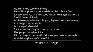 Yoke Lore - Beige (Lyrics)