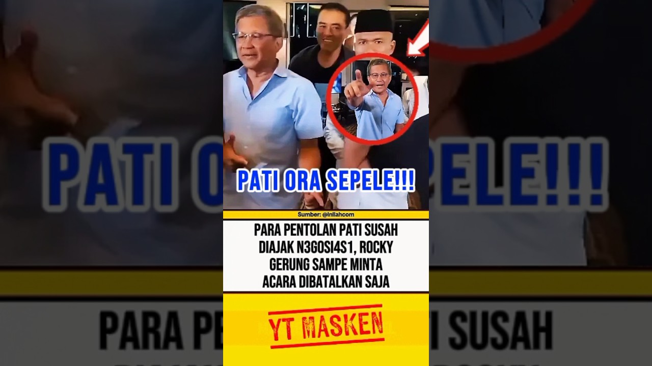 PENTOLAN PATI SUSAH DIAJAK KOMPROMI ROCKY GERUNG MINTA BATALKAN SAJA⁉️ #beritaterkini #trending #fyp