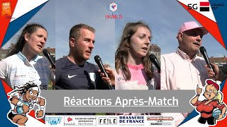 Réactions après-match Rugby Féminin Dijon Bourgogne "les Gazelles" vs @Equipe féminine du Racing 92