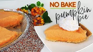 Best No Bake 5 ingredient Pumpkin Pie Recipe Ever!