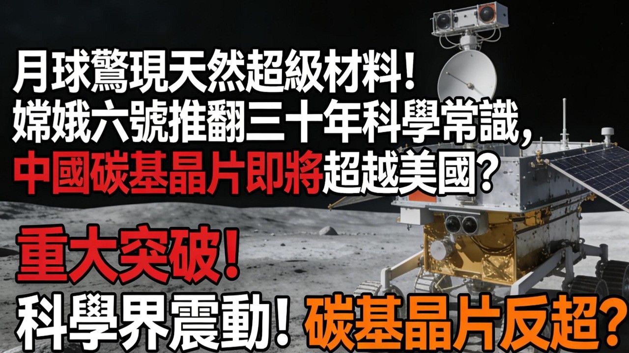 月球驚現天然超級材料！嫦娥六號推翻三十年科學常識，中國碳基晶片即將超越美國？#嫦娥六號#天然碳奈米管#碳基晶片#中國航天#月球探索#超級材料#科技突破#半導體革命#碳中和#太空資源#中美科技競爭#奈米