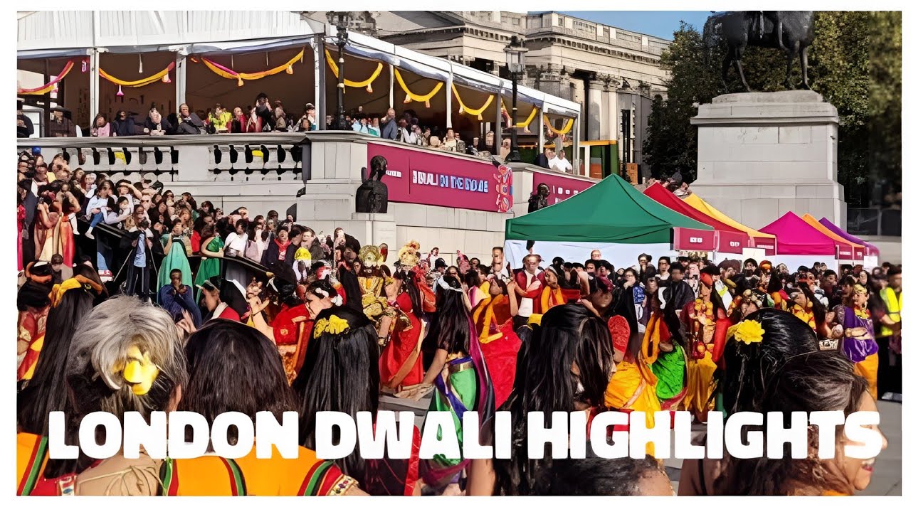 Highlights of Diwali: Joyous Celebrations and Dancing in Trafalgar Square