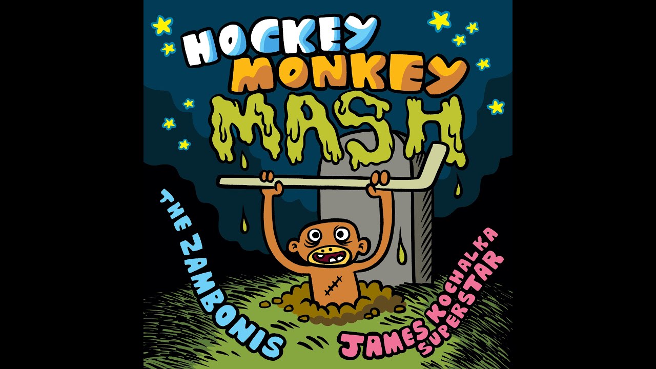 The Zambonis & James Kochalka Superstar "Hockey Monkey Mash" YouTube