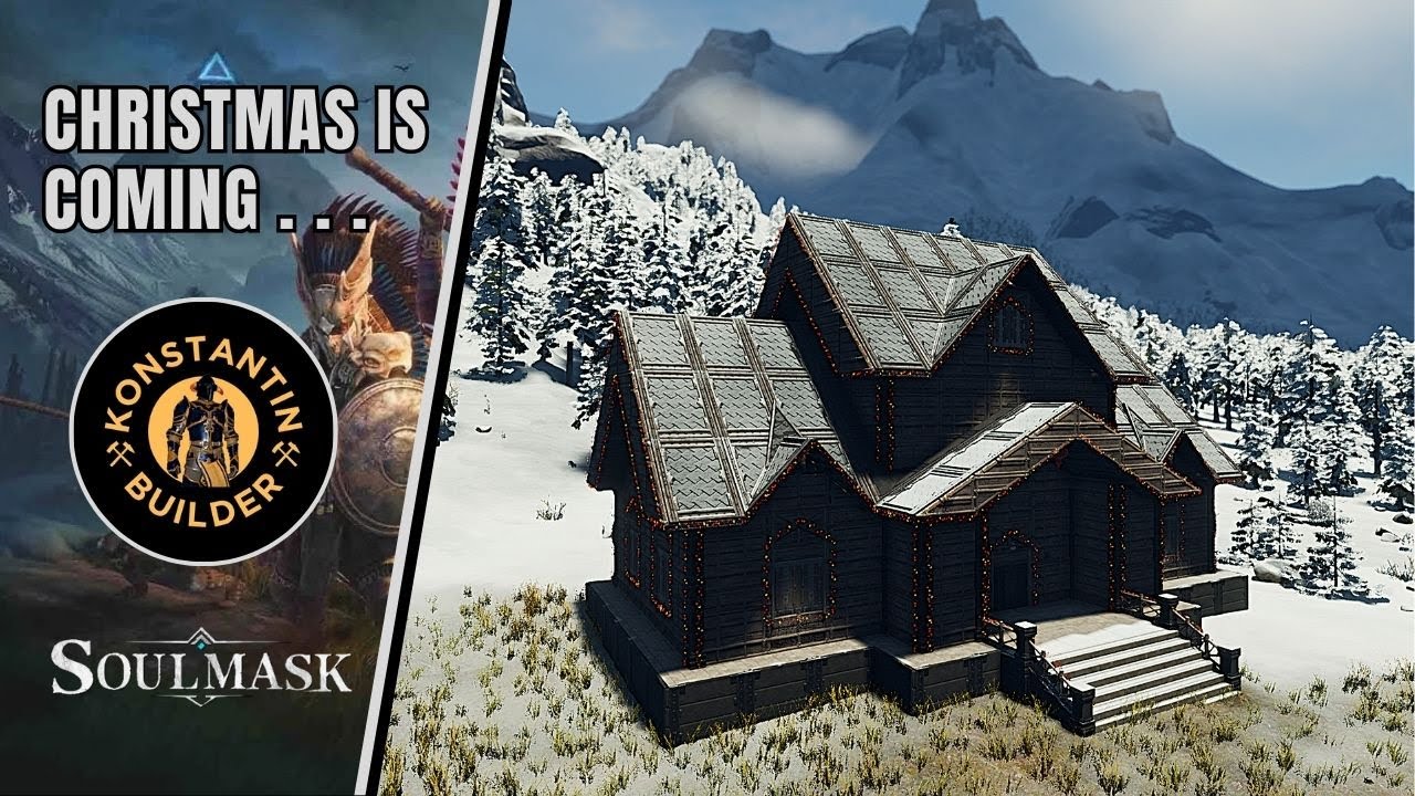 Santa's Cozy House. Christmas is coming to Soulmask (Speed Build/ No Mods)