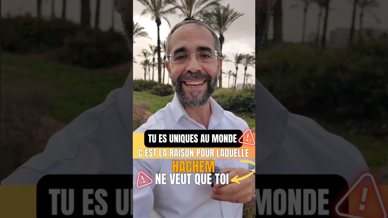 ⚡Tu es UNIQUE ‼️C est la raison pour laquelle HACHEM ne veut que TOI❗ - Rav Chlomo Valensi