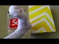 Unboxing Supreme White Crew Socks by Hanes + Try On Wear On Feet Full HD 2017