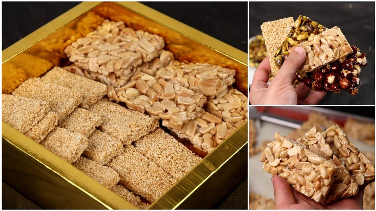 حلاوة المولد (فولية_سمسمية _فسدقية بندقية) بطريقة اكبر المحلات بسر واحد فقط هتطلع زي أفخم المحلات!!