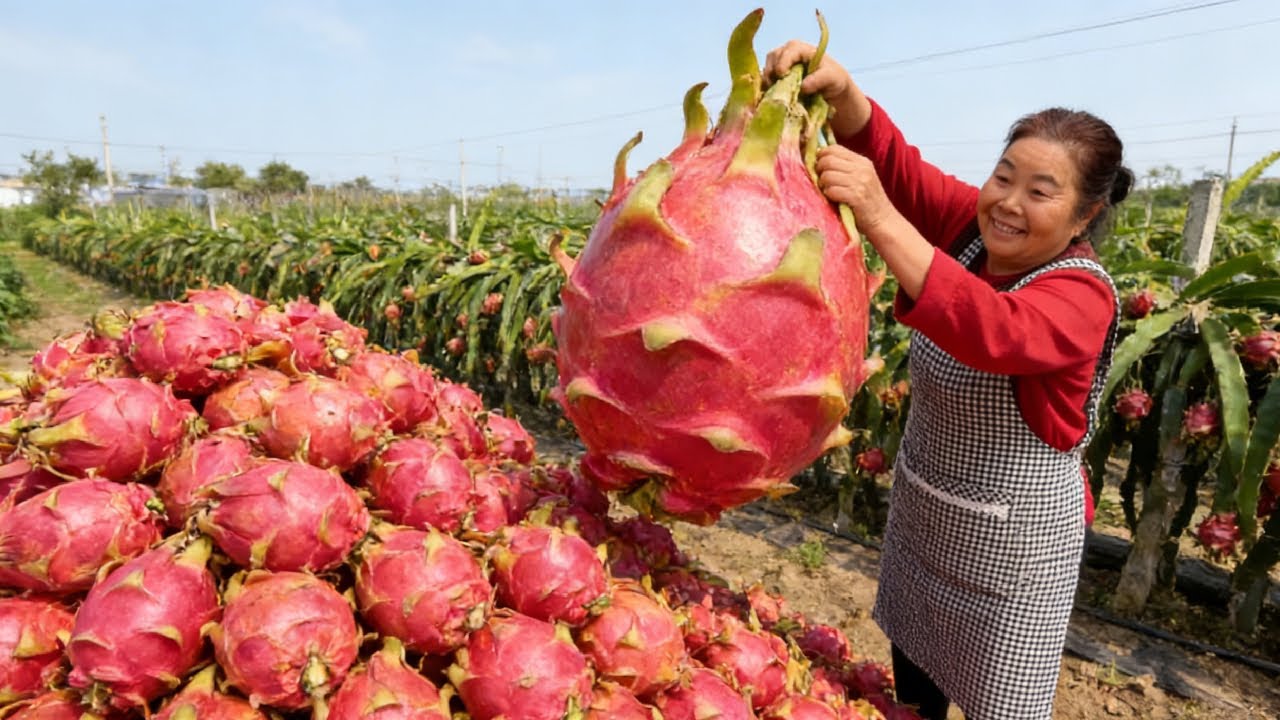 【唐小米】朋友们，火龙果你们都见过，像我这样做，你们吃过吗？今天分享三种火龙果的做法给大家看看