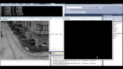 Background Subtraction with Camera Motion - OpenCV