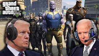 US Presidents SURVIVE THANOS ATTACK in GTA 5