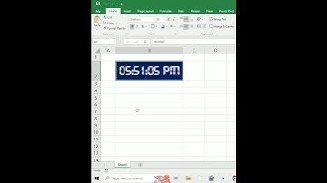 Digital clock in Excel with realtime ll Excel hacks #shorts #youtubeshorts #excel
