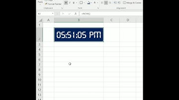 Digital clock in Excel with realtime ll Excel hacks #shorts #youtubeshorts #excel