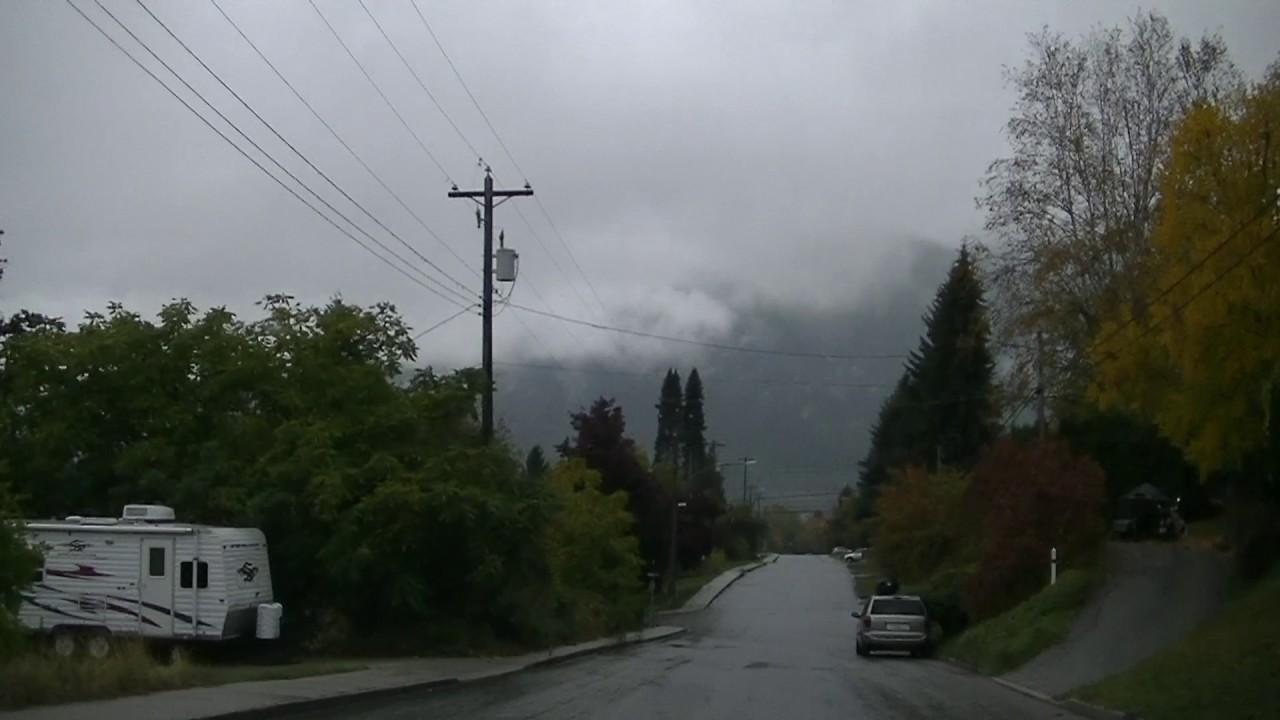 Nelson BC Canada - Driving in the City - British Columbia Small Town