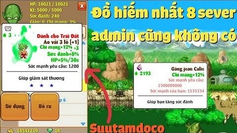 Zong1sao || Review 5 Món Đồ Kì Lạ Hiếm Nhất 8 Sever, Có Tiền Cũng Không Mua Được - Ngọc Rồng Online