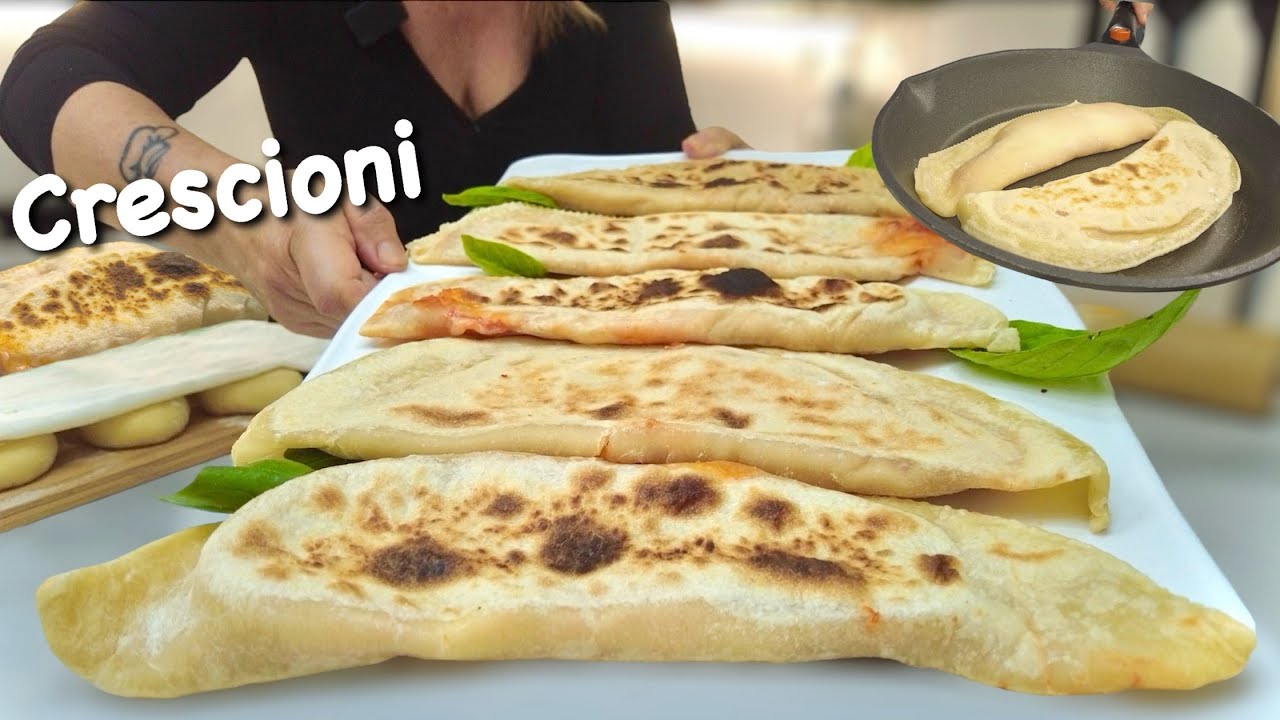 CRESCIONI ALLA PIZZAIOLA быстрые и простые кальцоне, обжаренные на сковороде БЕЗ ДРОЖЖЕЙ